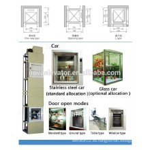 100Kgs elevador de carga, elevador de alimentos elevador dumbwaiter, dumbwaiter eléctrico